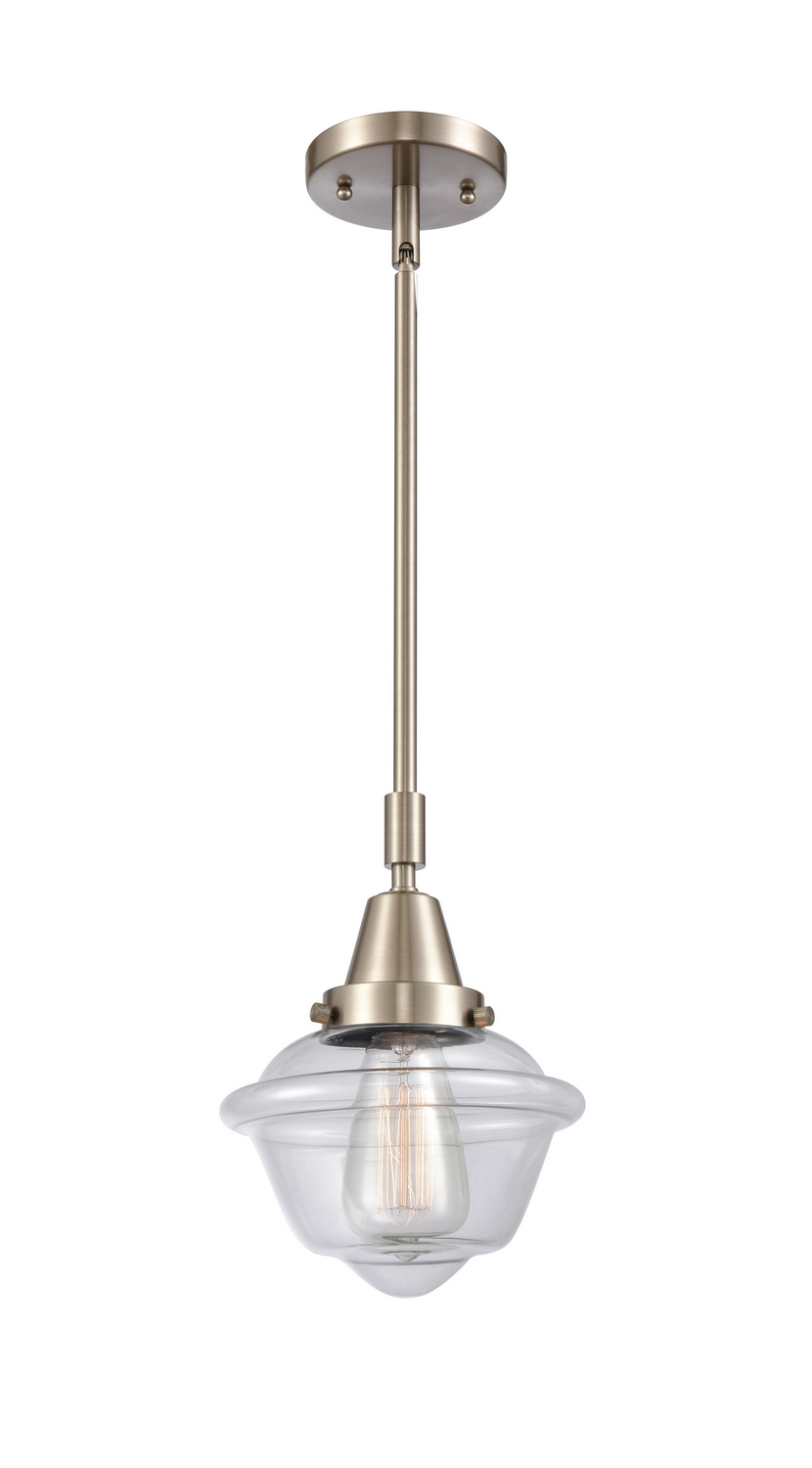 LED Mini Pendant by Innovations - Caden Collection, Brushed Satin Nickel Finish - 447-1S-SN-G532-LED