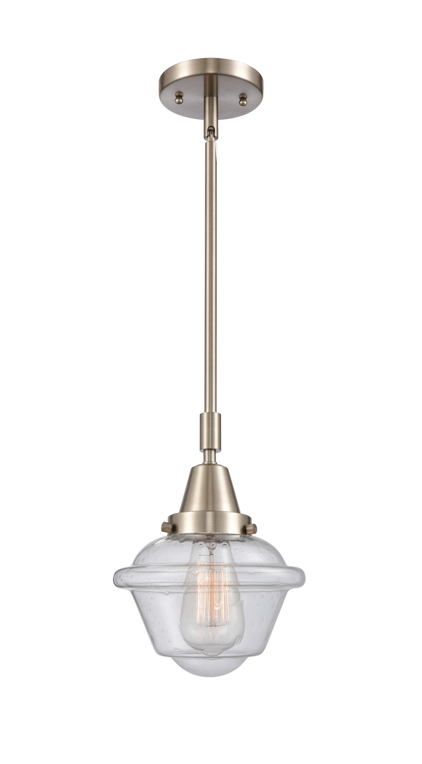 One Light Mini Pendant by Innovations - Caden Collection, Brushed Satin Nickel Finish - 447-1S-SN-G534
