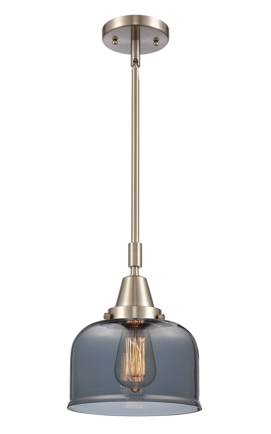 One Light Mini Pendant by Innovations - Caden Collection, Brushed Satin Nickel Finish - 447-1S-SN-G73