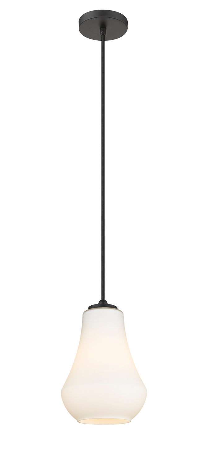 LED Mini Pendant by Innovations - Auralume Collection, Matte Black Finish - 490-1P-BK-G571-7-LED