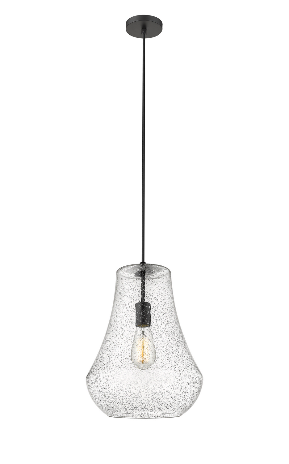 LED Mini Pendant by Innovations - Fairfield Collection, Matte Black Finish - 491-1P-BK-G574-12-LED