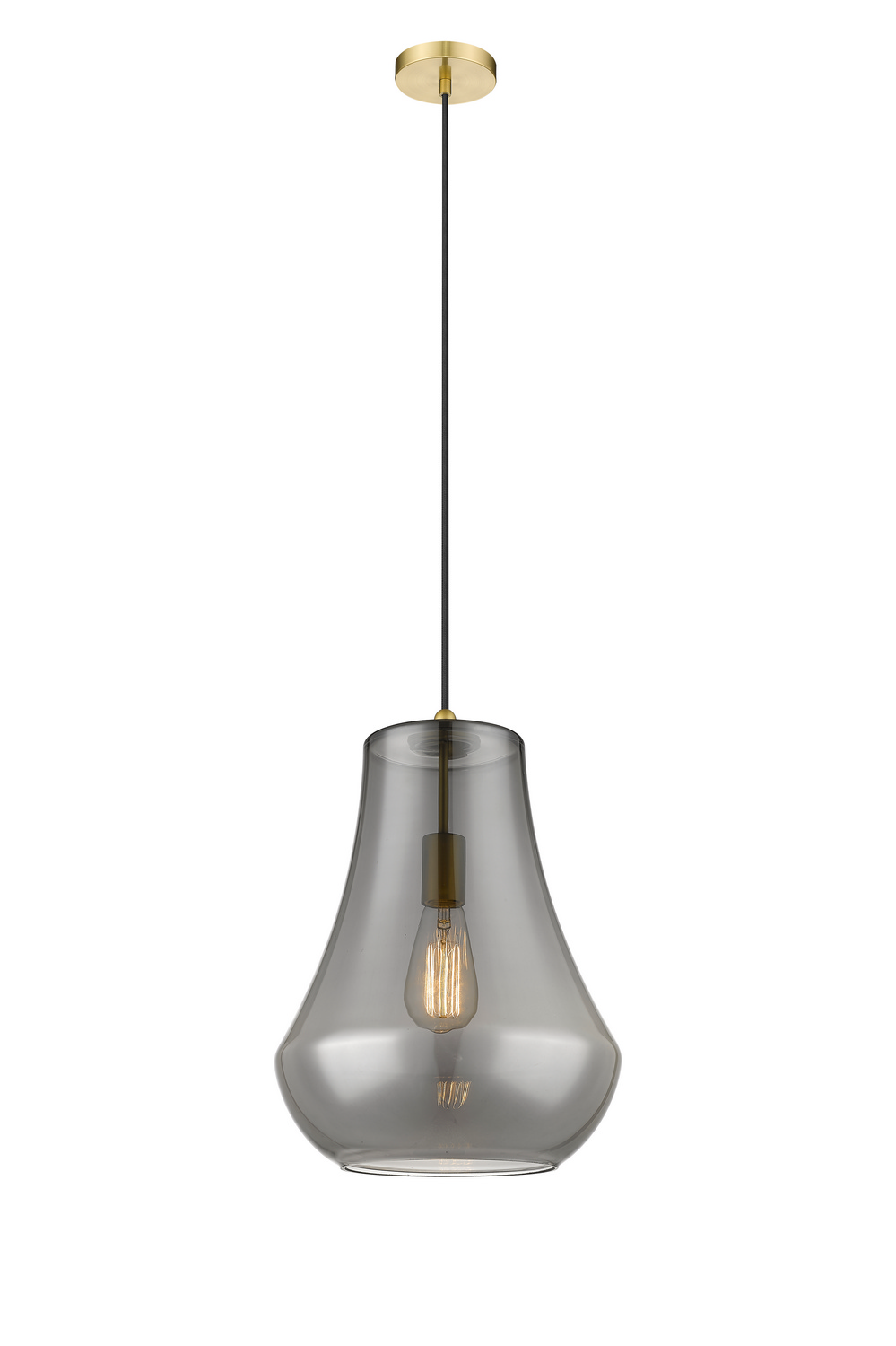 LED Mini Pendant by Innovations - Fairfield Collection, Satin Gold Finish - 491-1P-SG-G573-12-LED