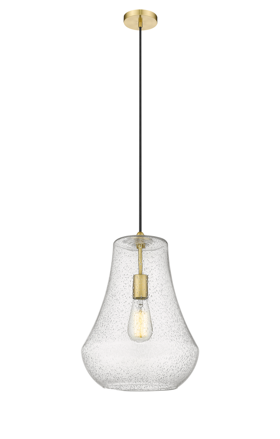 One Light Mini Pendant by Innovations - Fairfield Collection, Satin Gold Finish - 491-1P-SG-G574-12