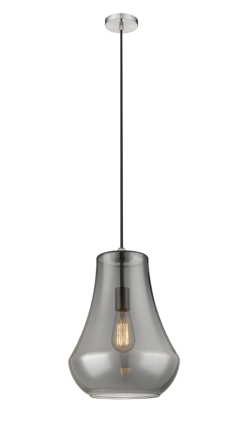 One Light Mini Pendant by Innovations - Fairfield Collection, Brushed Satin Nickel Finish - 491-1P-SN-G573-12