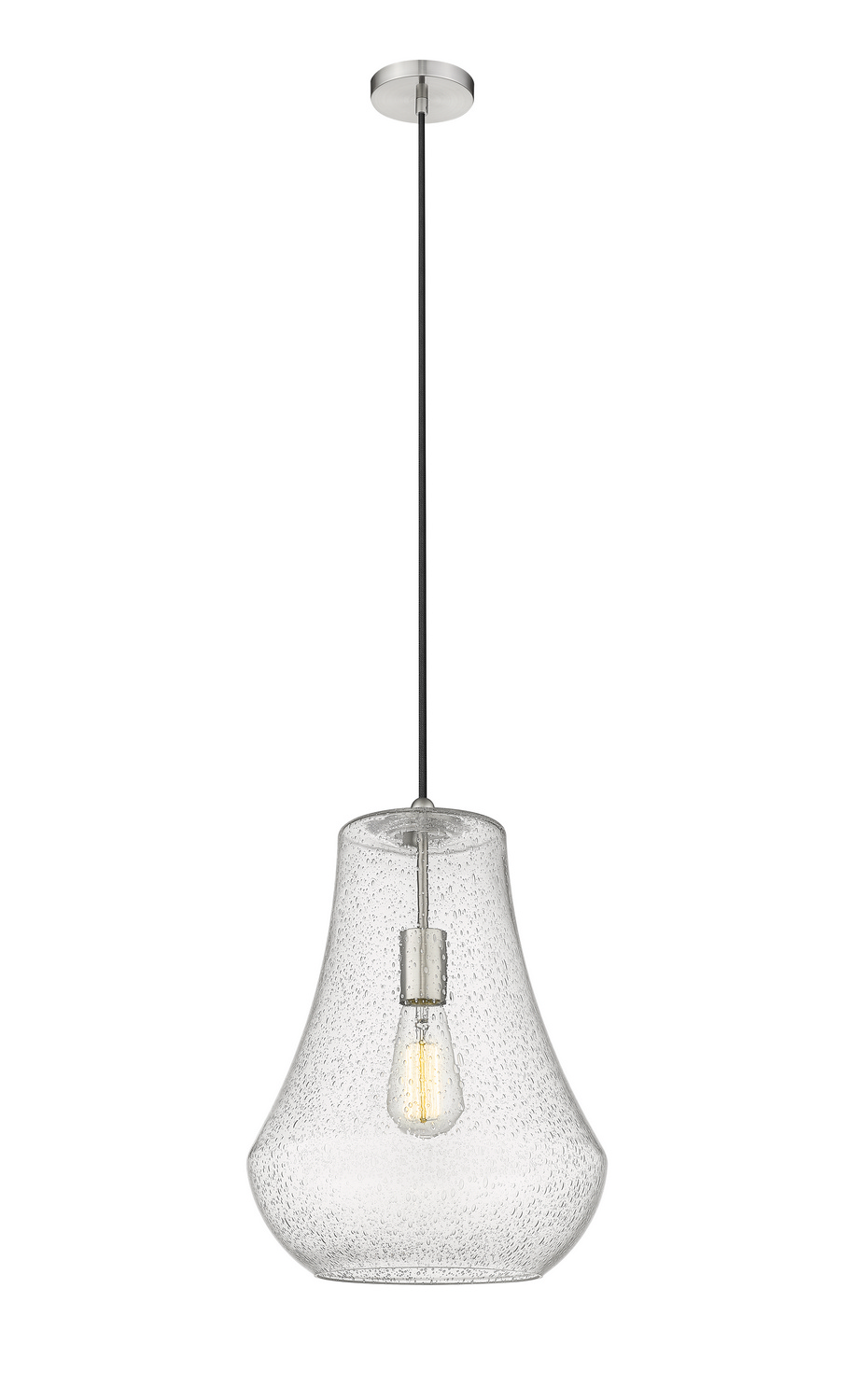 One Light Mini Pendant by Innovations - Fairfield Collection, Brushed Satin Nickel Finish - 491-1P-SN-G574-12