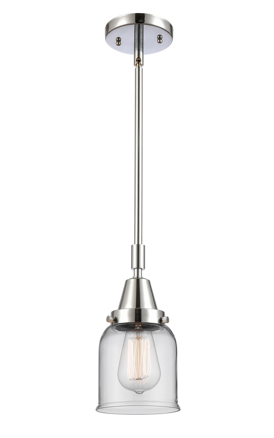 One Light Mini Pendant by Innovations - Caden Collection, Polished Chrome Finish - 447-1S-PC-G52