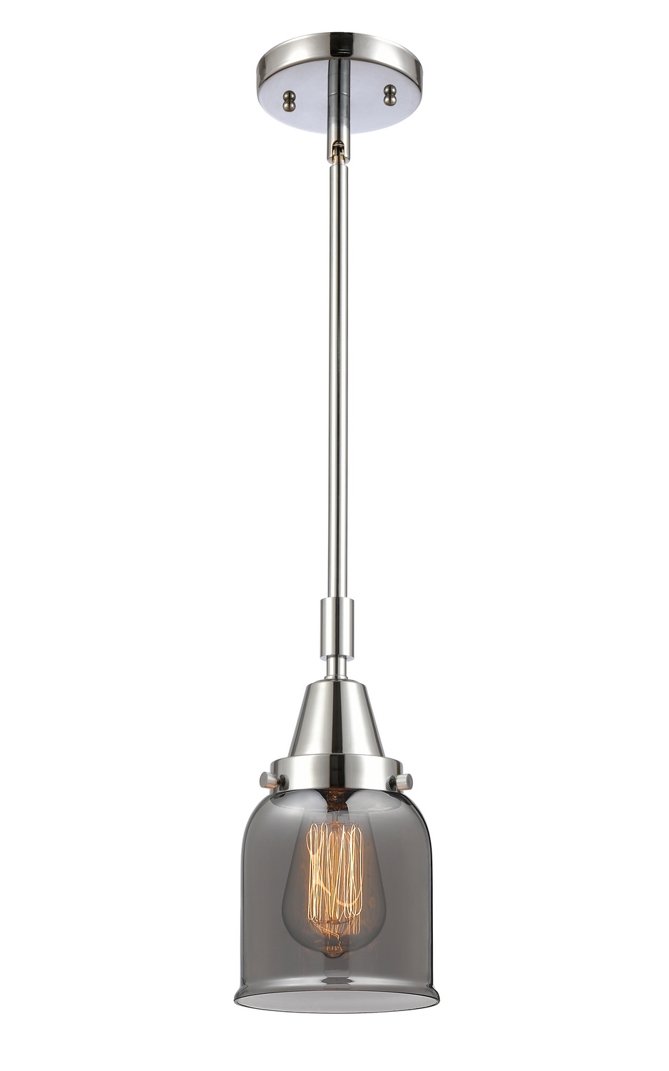 One Light Mini Pendant by Innovations - Caden Collection, Polished Chrome Finish - 447-1S-PC-G53