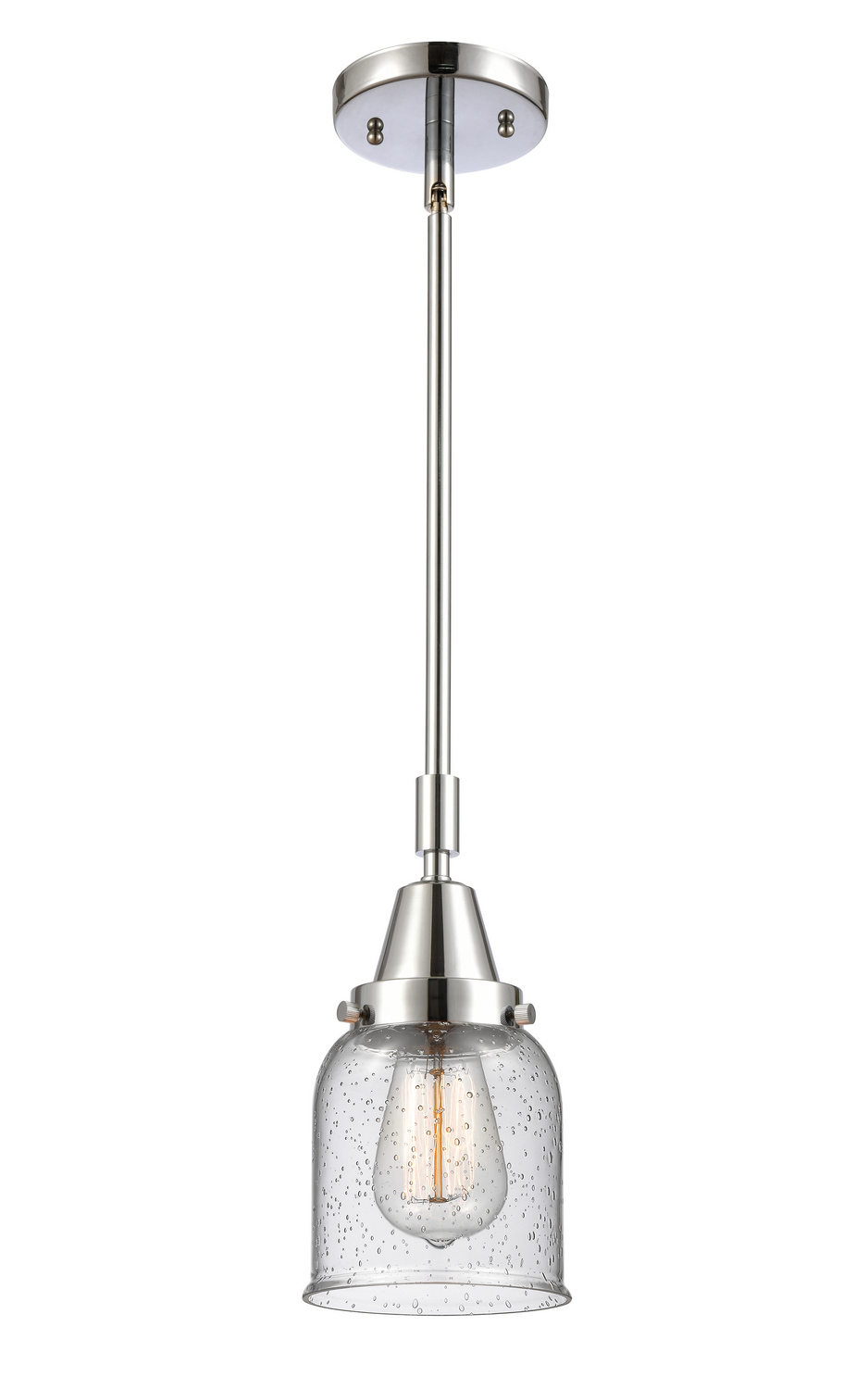 One Light Mini Pendant by Innovations - Caden Collection, Polished Chrome Finish - 447-1S-PC-G54