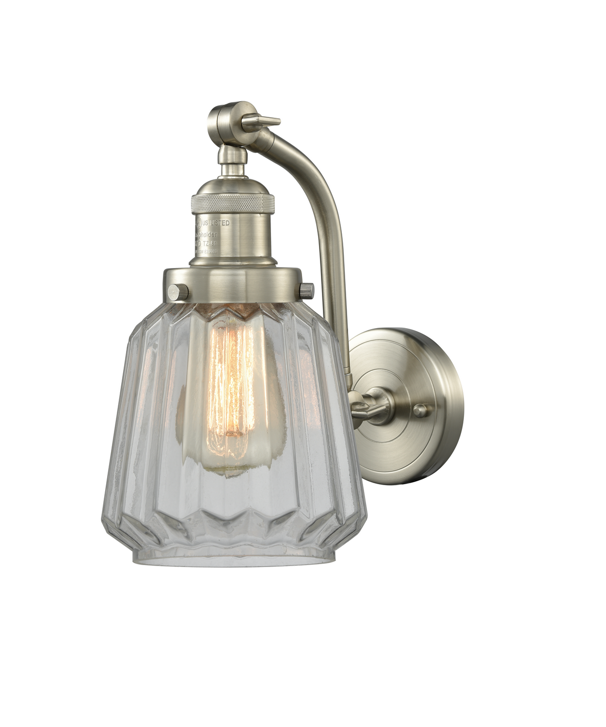 LED Wall Sconce by Innovations - Franklin Restoration Collection, Brushed Satin Nickel Finish - 515-1W-SN-G142-LED