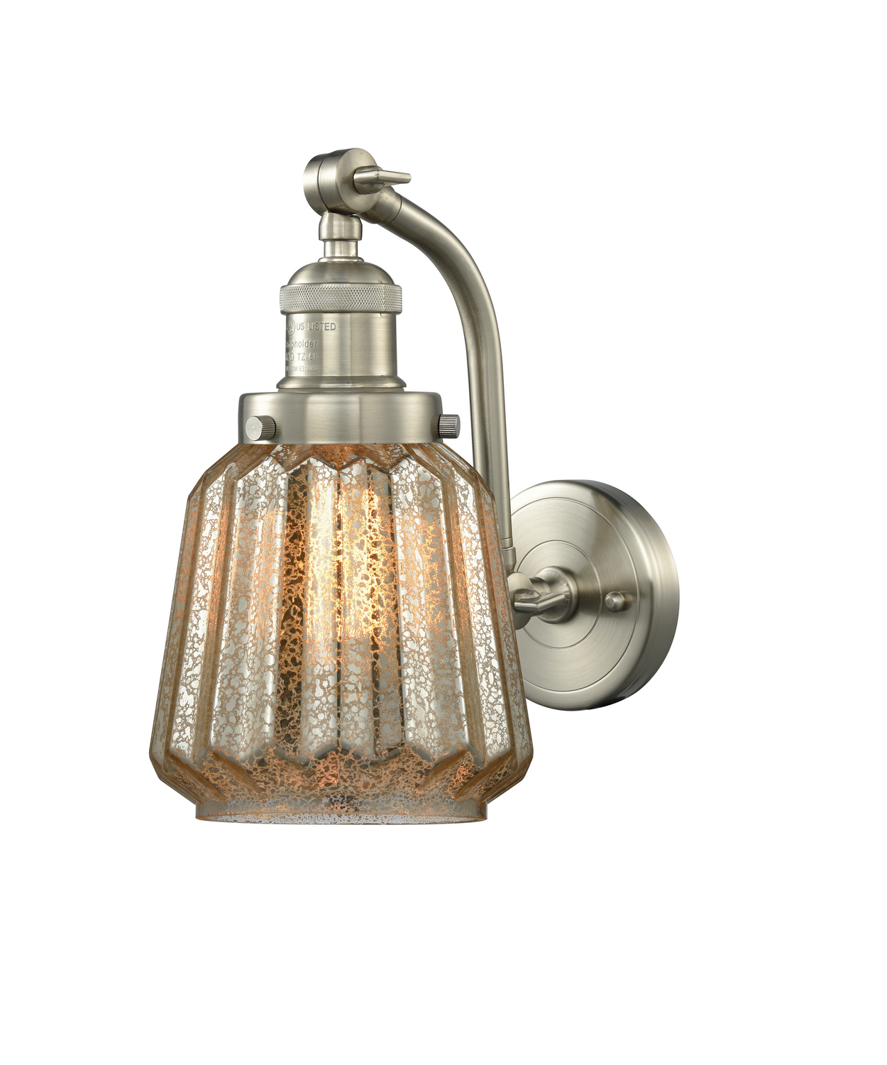 LED Wall Sconce by Innovations - Franklin Restoration Collection, Brushed Satin Nickel Finish - 515-1W-SN-G146-LED