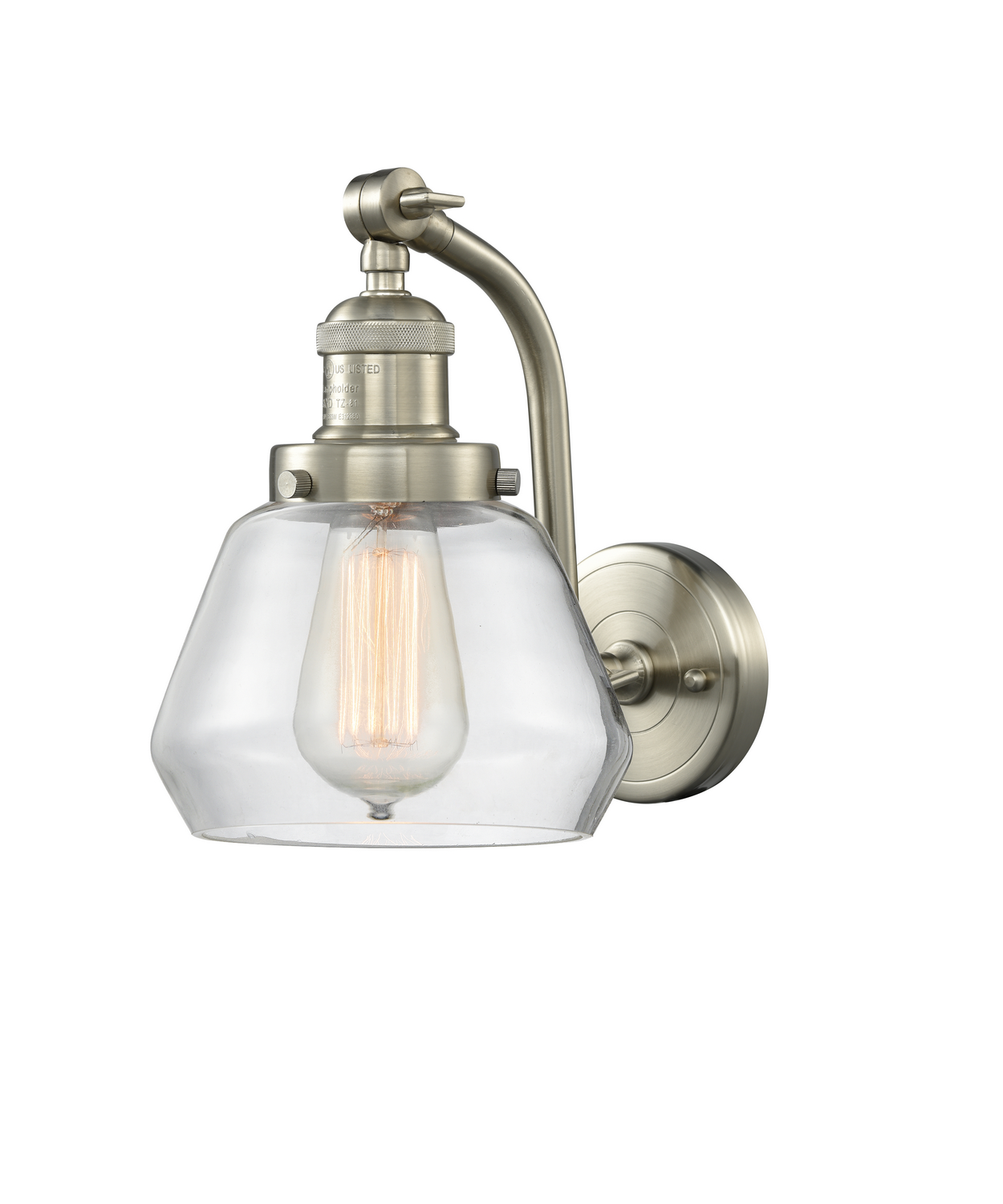 One Light Wall Sconce by Innovations - Franklin Restoration Collection, Brushed Satin Nickel Finish - 515-1W-SN-G172
