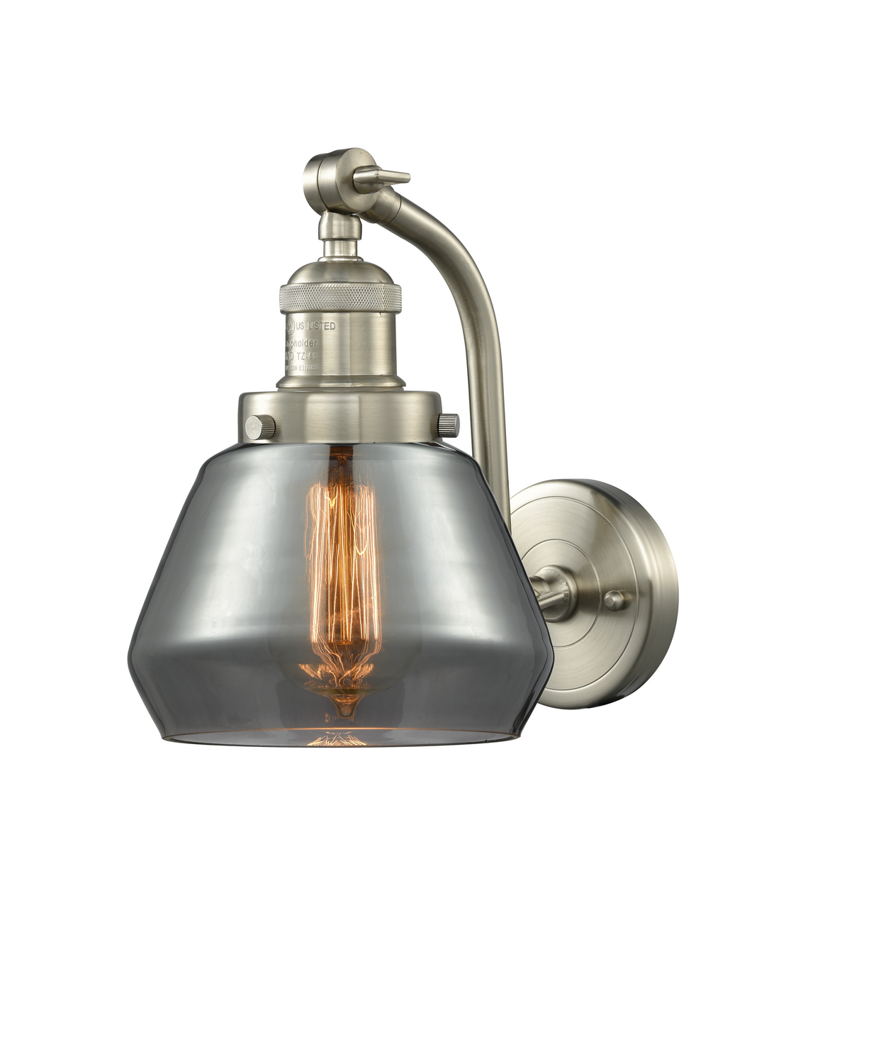 One Light Wall Sconce by Innovations - Franklin Restoration Collection, Brushed Satin Nickel Finish - 515-1W-SN-G173