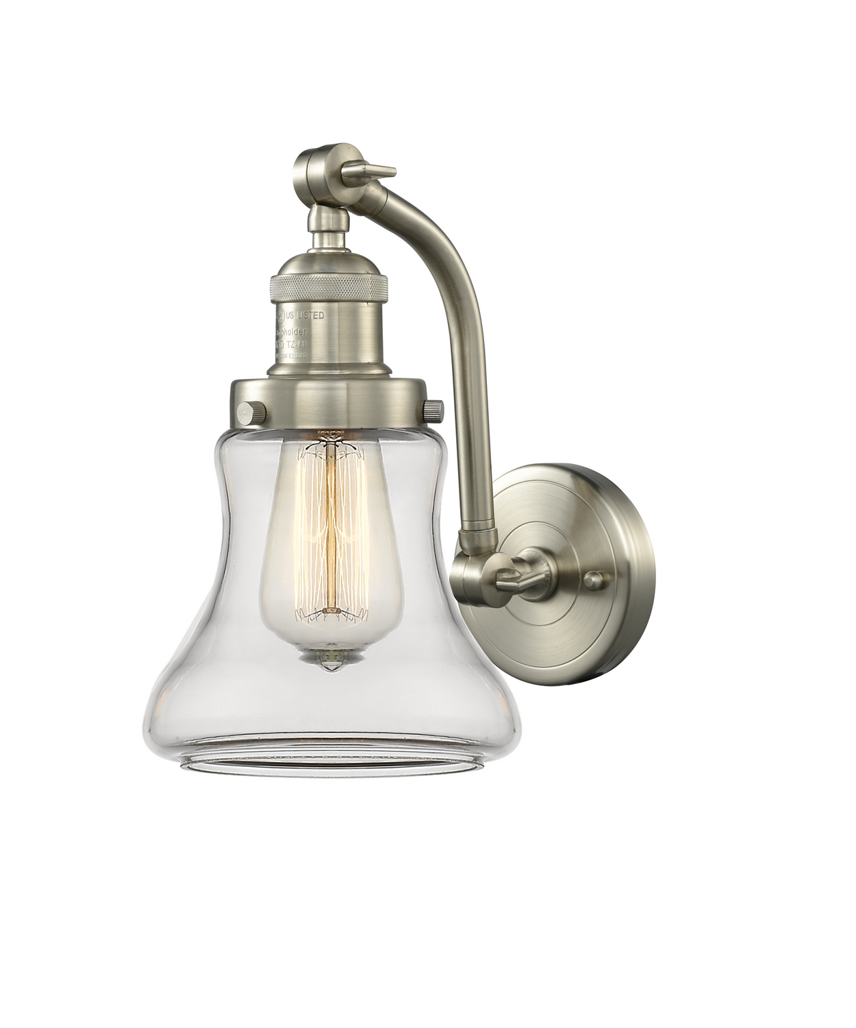 One Light Wall Sconce by Innovations - Franklin Restoration Collection, Brushed Satin Nickel Finish - 515-1W-SN-G192