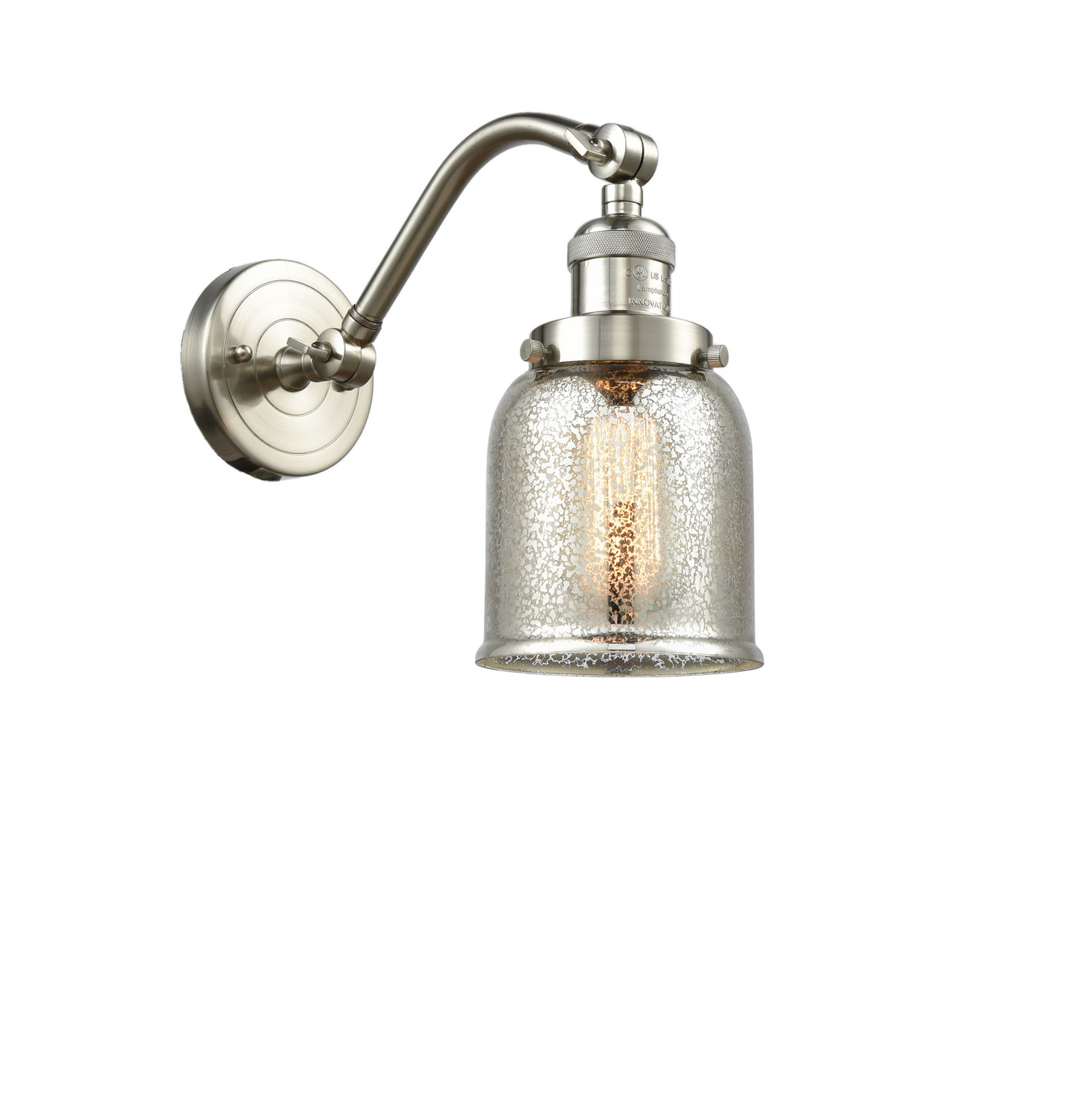 LED Wall Sconce by Innovations - Franklin Restoration Collection, Brushed Satin Nickel Finish - 515-1W-SN-G58-LED