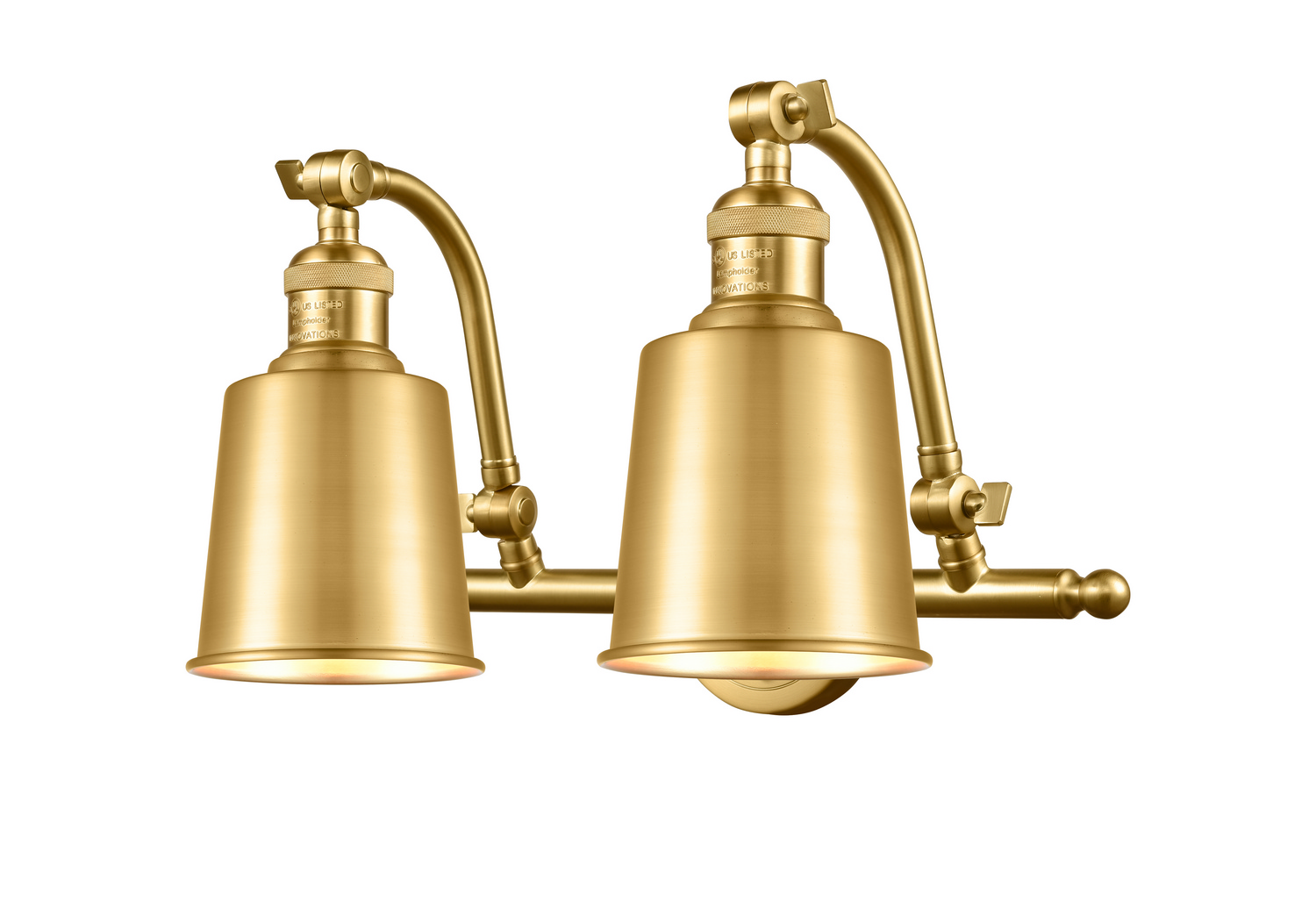 Two Light Bath Vanity by Innovations - Franklin Restoration Collection, Satin Gold Finish - 515-2W-SG-M9-SG
