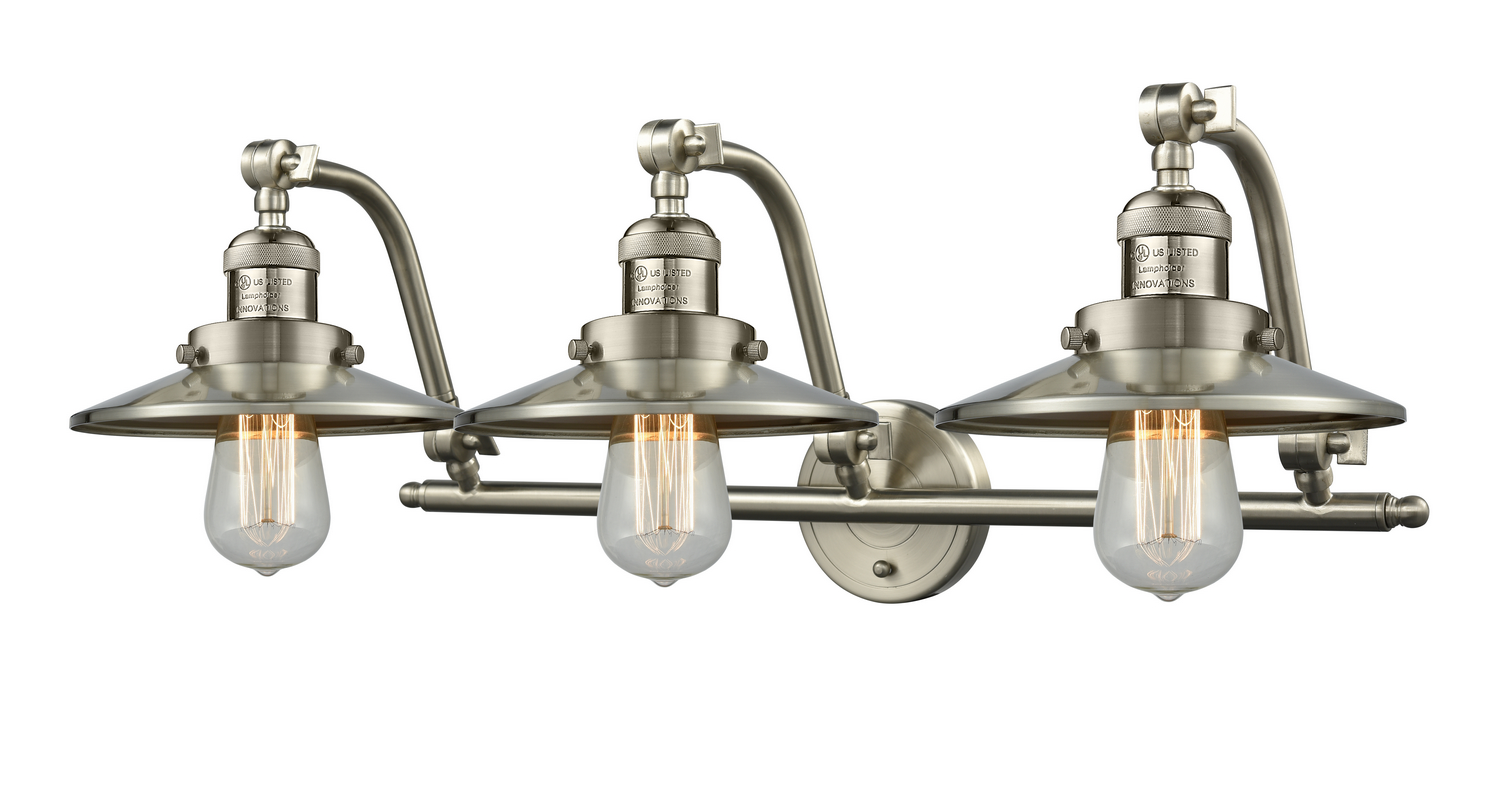 LED Bath Vanity by Innovations - Franklin Restoration Collection, Brushed Satin Nickel Finish - 515-3W-SN-M2-LED