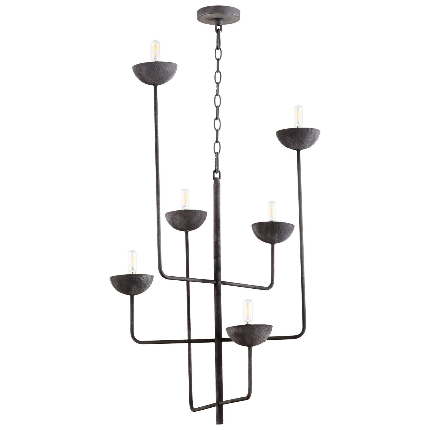 Cyan Design 10976 Enoki 6 Light 23 inch Noir Chandelier Ceiling Light