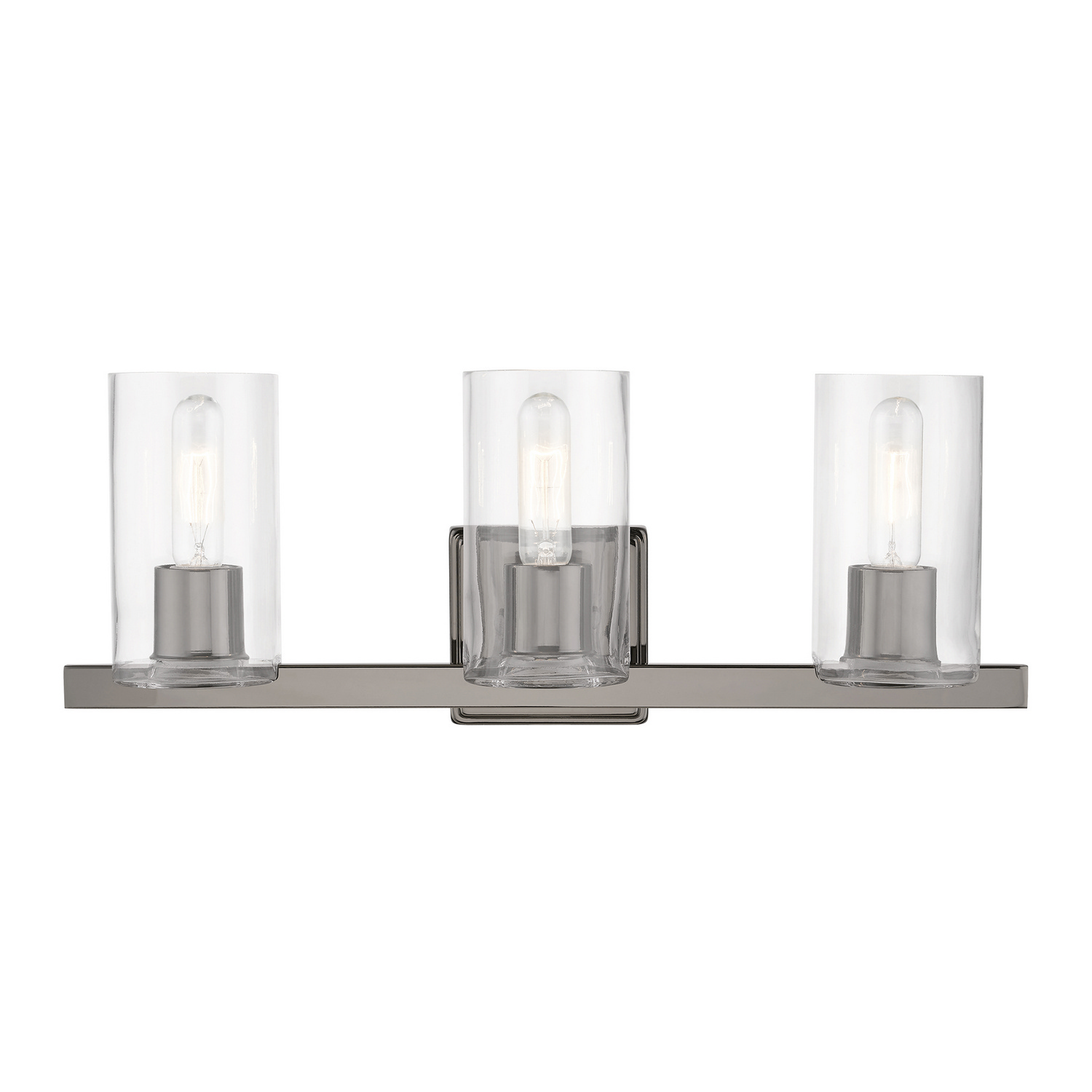 Photos - Chandelier / Lamp Clarion Livex Black Chrome Three Light Vanity Sconce from the  Collection 18033-46 