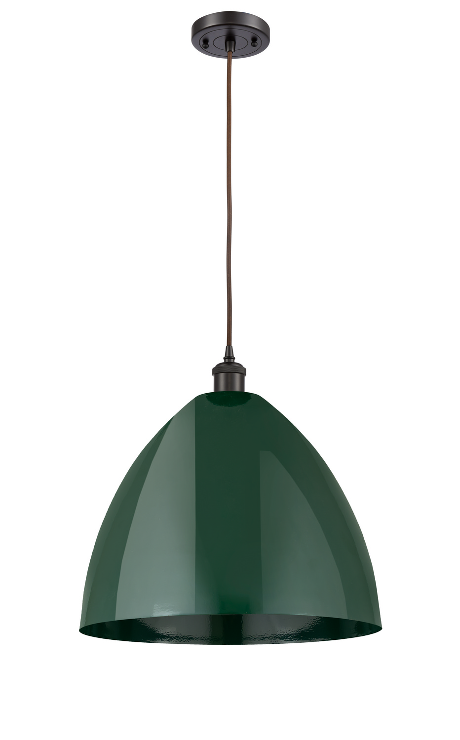 One Light Mini Pendant by Innovations - Ballston Collection, Oil Rubbed Bronze Finish - 516-1P-OB-MBD-16-GR