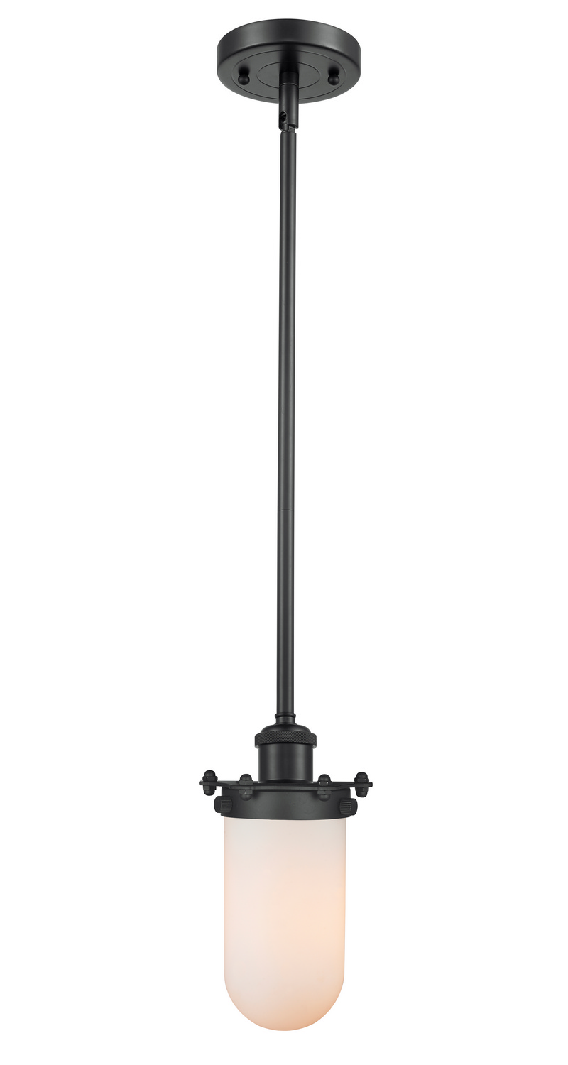 One Light Mini Pendant by Innovations - Austere Collection, Matte Black Finish - 516-1S-BK-CE231-W