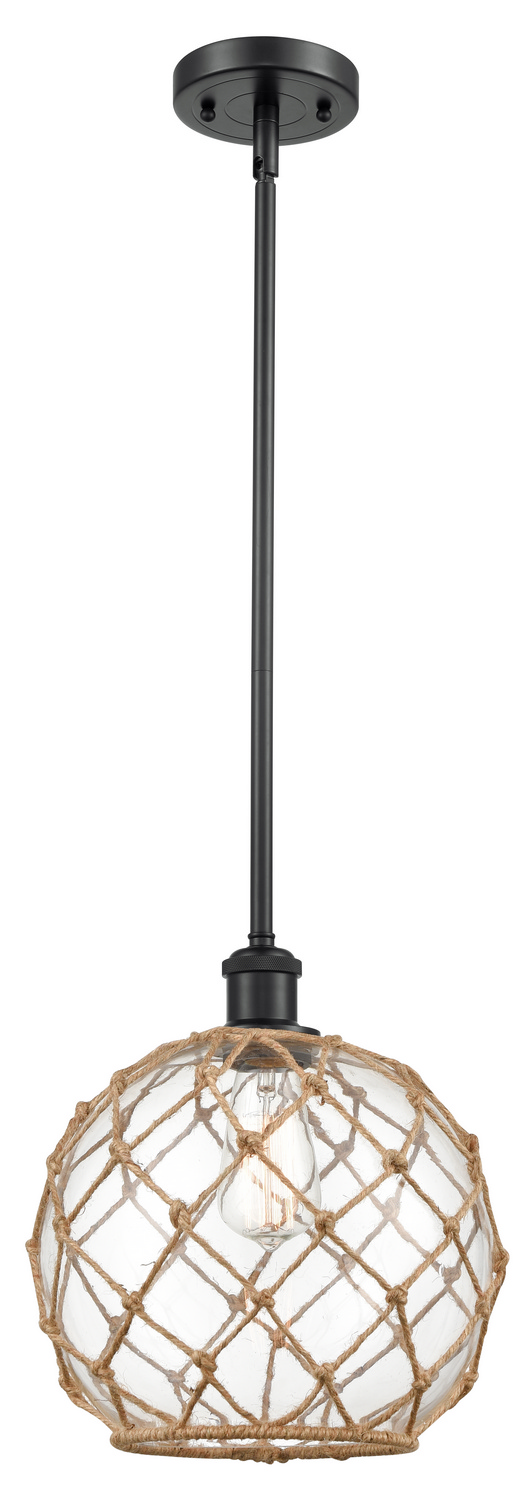 LED Mini Pendant by Innovations - Ballston Collection, Matte Black Finish - 516-1S-BK-G122-10RB-LED