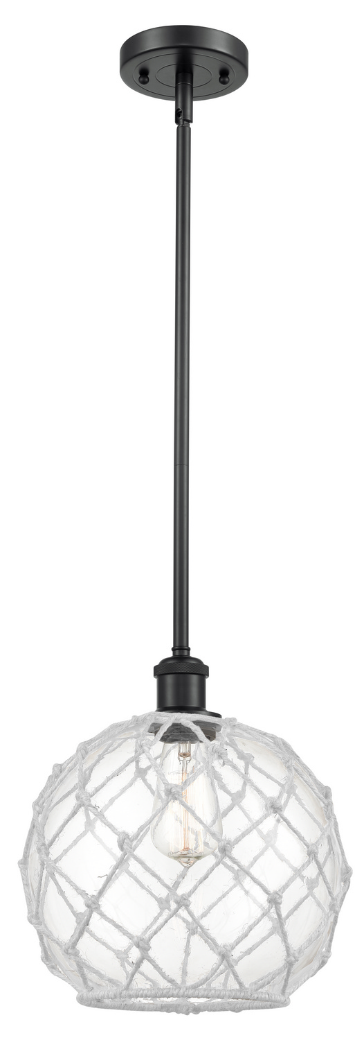 LED Mini Pendant by Innovations - Ballston Collection, Matte Black Finish - 516-1S-BK-G122-10RW-LED