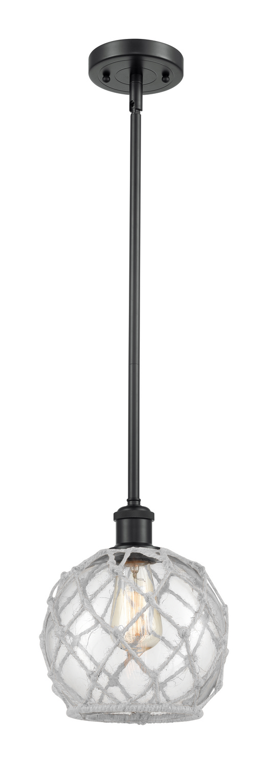 LED Mini Pendant by Innovations - Ballston Collection, Matte Black Finish - 516-1S-BK-G122-8RW-LED