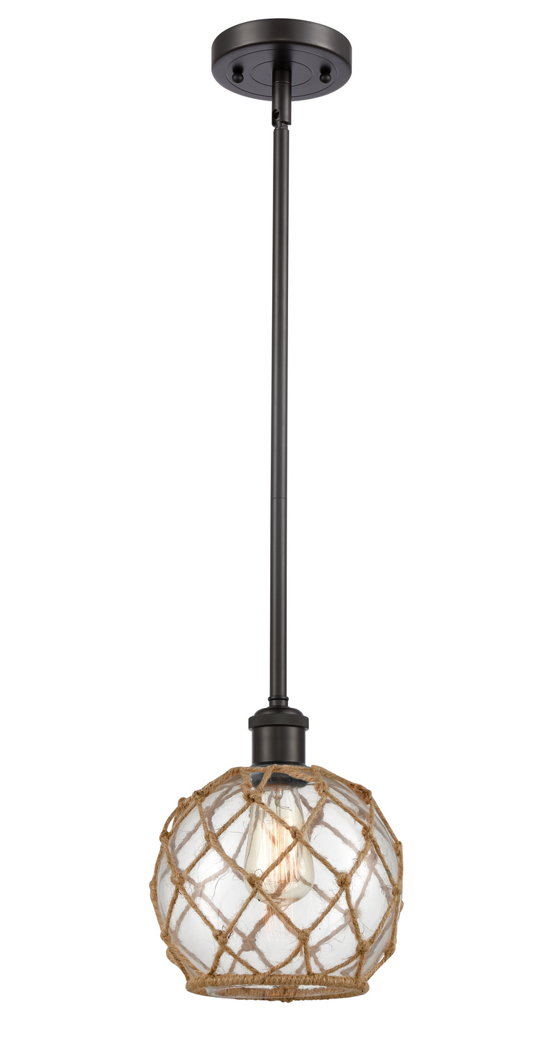 LED Mini Pendant by Innovations - Ballston Collection, Oil Rubbed Bronze Finish - 516-1S-OB-G122-8RB-LED
