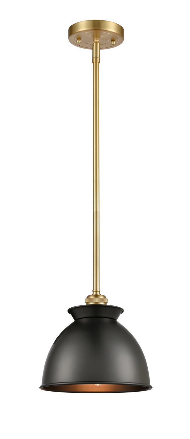 One Light Mini Pendant by Innovations - Ballston Collection, Satin Gold Finish - 516-1S-SG-M14-BK
