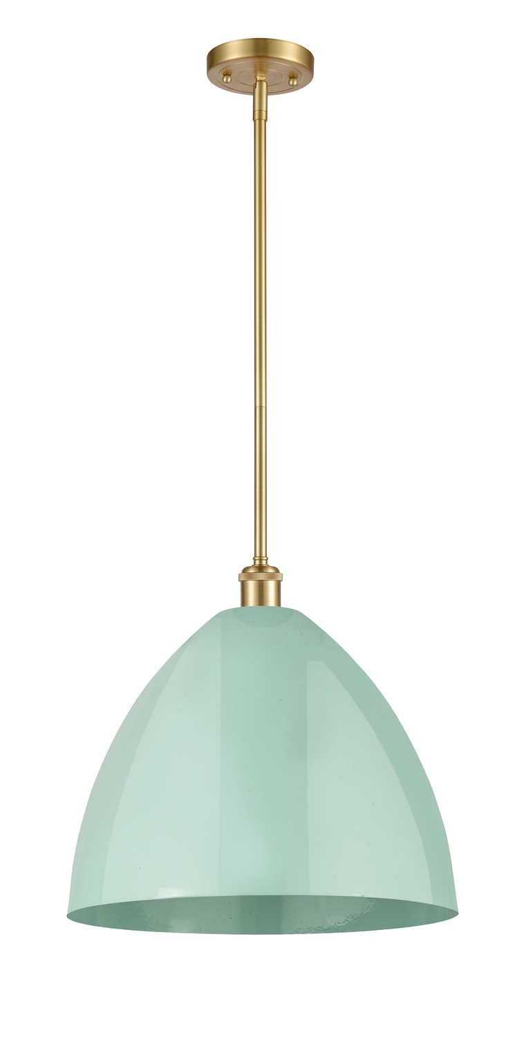 One Light Pendant by Innovations - Ballston Collection, Satin Gold Finish - 516-1S-SG-MBD-16-SF