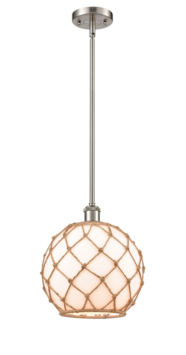 One Light Mini Pendant by Innovations - Ballston Collection, Brushed Satin Nickel Finish - 516-1S-SN-G121-10RB