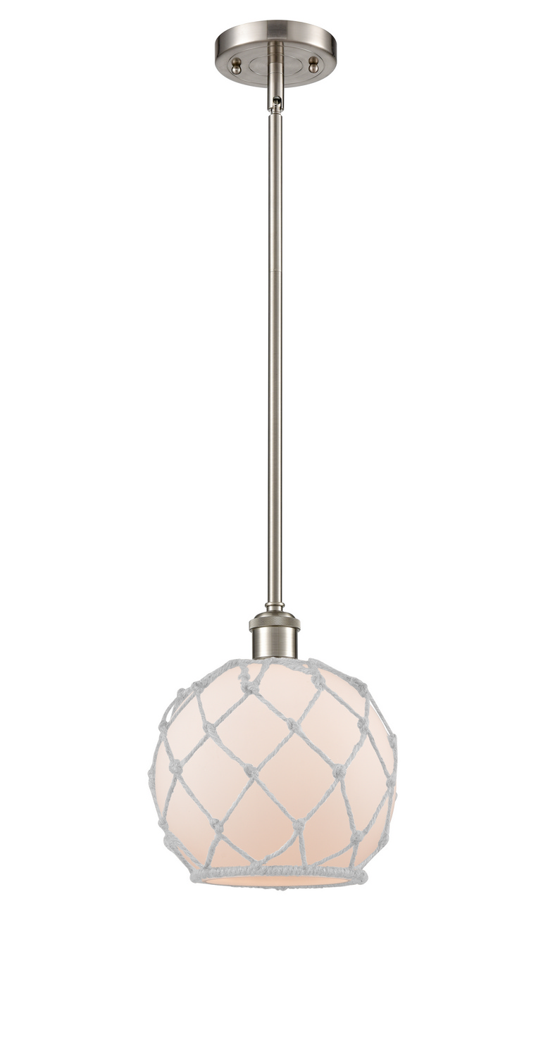 LED Mini Pendant by Innovations - Ballston Collection, Brushed Satin Nickel Finish - 516-1S-SN-G121-8RW-LED