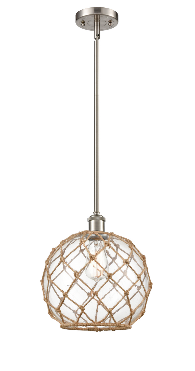 LED Mini Pendant by Innovations - Ballston Collection, Brushed Satin Nickel Finish - 516-1S-SN-G122-10RB-LED