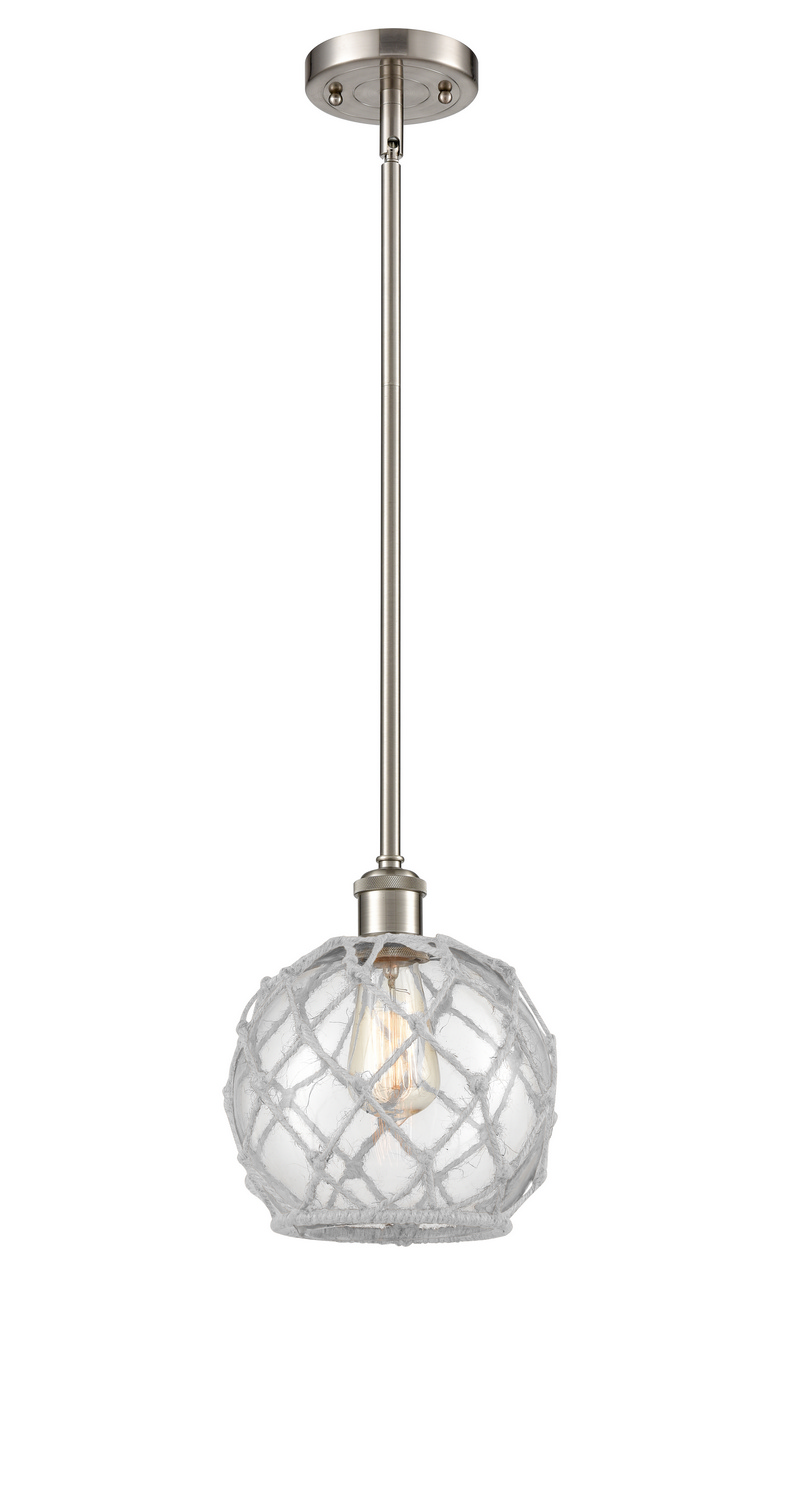 LED Mini Pendant by Innovations - Ballston Collection, Brushed Satin Nickel Finish - 516-1S-SN-G122-8RW-LED