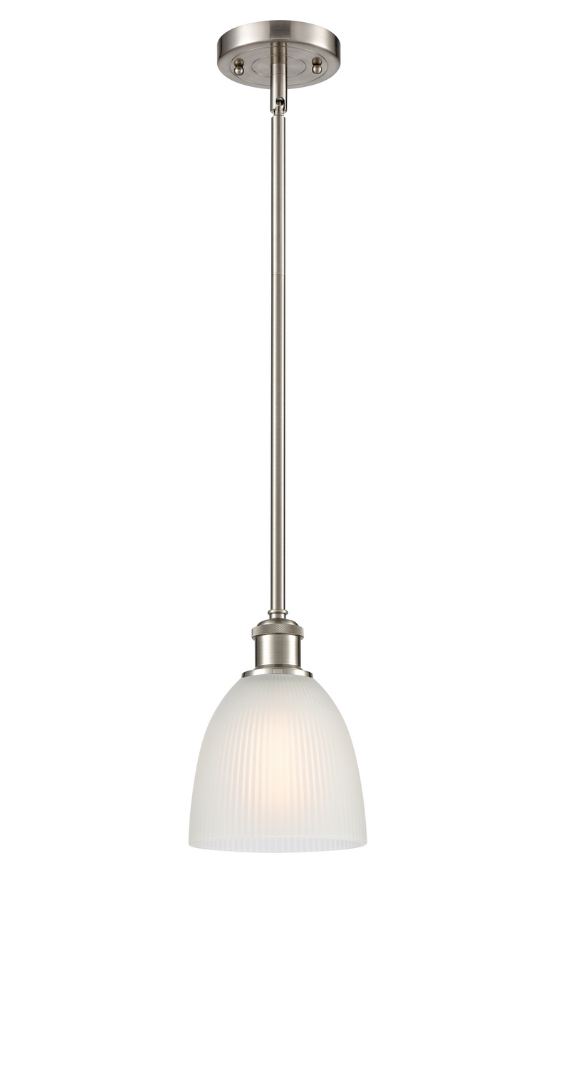 LED Mini Pendant by Innovations - Ballston Collection, Brushed Satin Nickel Finish - 516-1S-SN-G381-LED