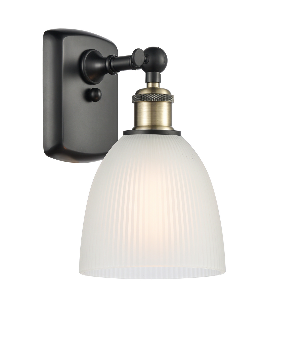 LED Wall Sconce by Innovations - Ballston Collection, Black Antique Brass Finish - 516-1W-BAB-G381-LED