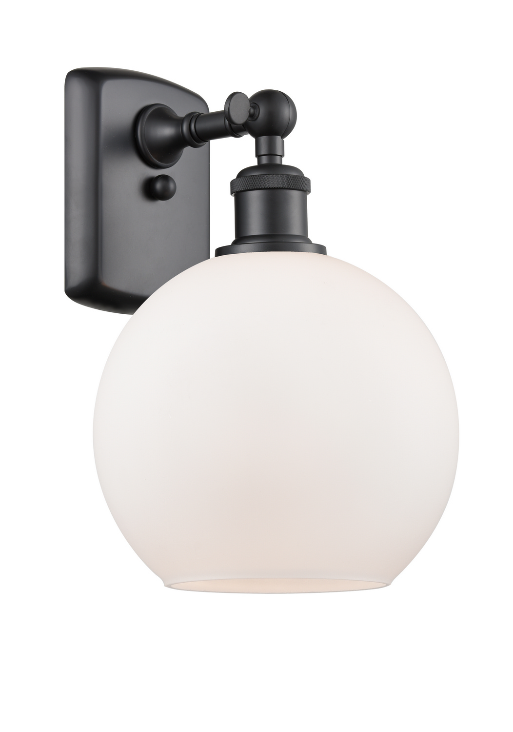 One Light Wall Sconce by Innovations - Ballston Collection, Matte Black Finish - 516-1W-BK-G121-8