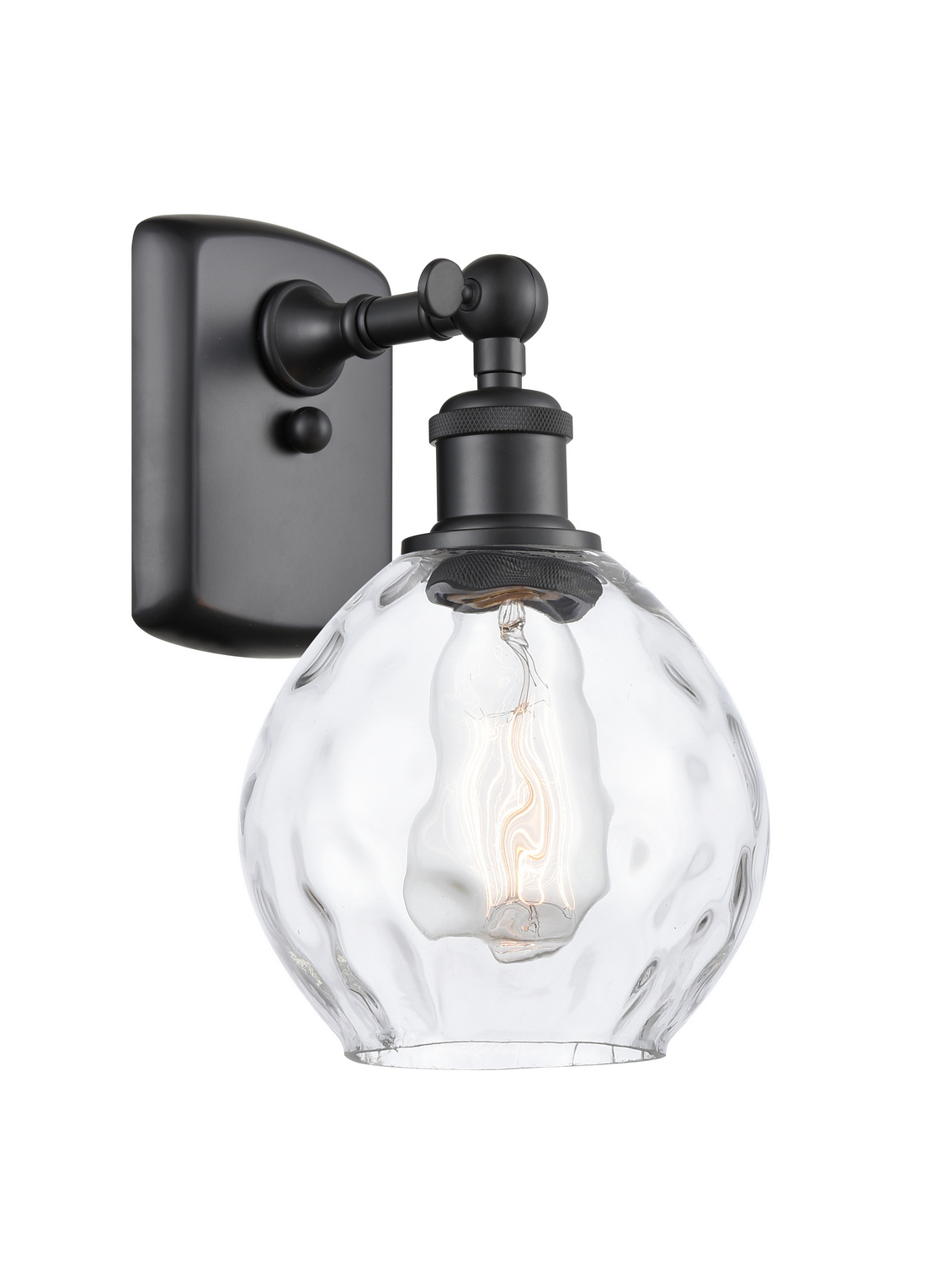 One Light Wall Sconce by Innovations - Ballston Collection, Matte Black Finish - 516-1W-BK-G362
