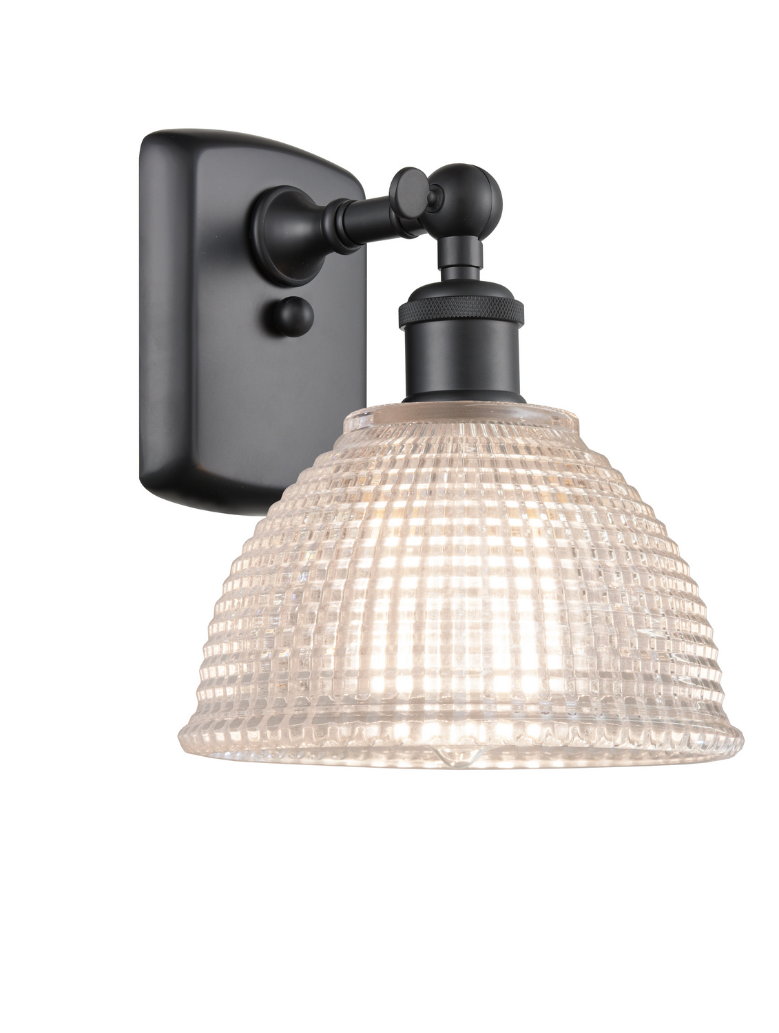 One Light Wall Sconce by Innovations - Ballston Collection, Matte Black Finish - 516-1W-BK-G422