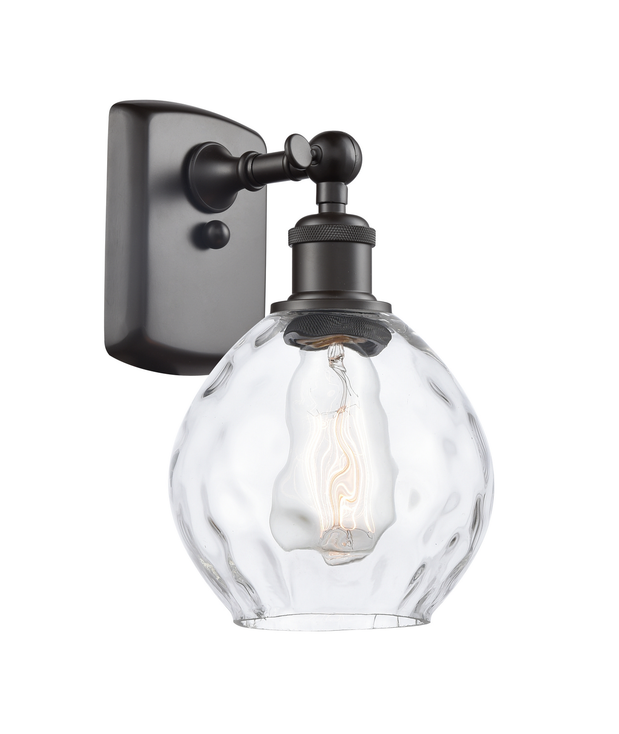 One Light Wall Sconce by Innovations - Ballston Collection, Oil Rubbed Bronze Finish - 516-1W-OB-G362