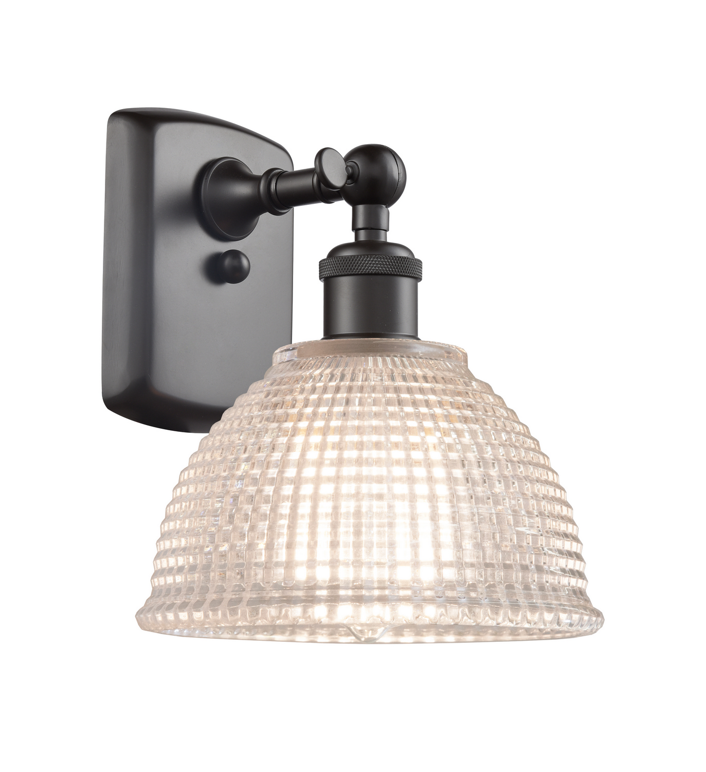 One Light Wall Sconce by Innovations - Ballston Collection, Oil Rubbed Bronze Finish - 516-1W-OB-G422