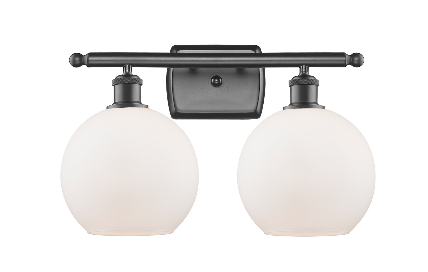 Two Light Bath Vanity by Innovations - Ballston Collection, Oil Rubbed Bronze Finish - 516-2W-OB-G121-8