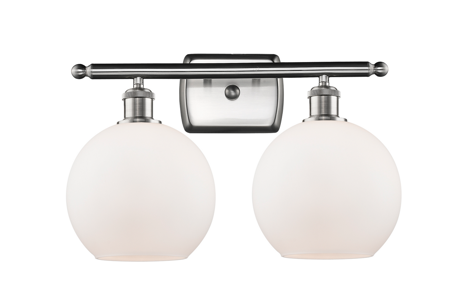 Two Light Bath Vanity by Innovations - Ballston Collection, Brushed Satin Nickel Finish - 516-2W-SN-G121-8