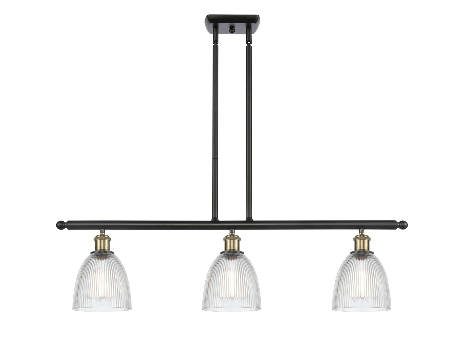 LED Island Pendant by Innovations - Ballston Collection, Black Antique Brass Finish - 516-3I-BAB-G382-LED