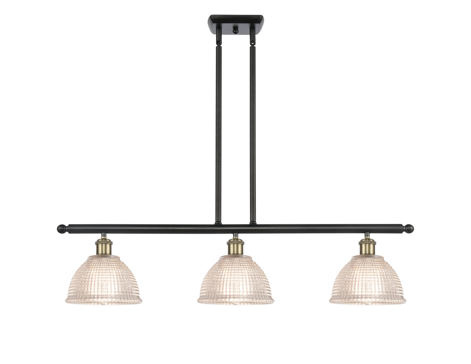 LED Island Pendant by Innovations - Ballston Collection, Black Antique Brass Finish - 516-3I-BAB-G422-LED