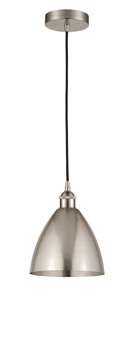 One Light Mini Pendant by Innovations - Edison Collection, Brushed Satin Nickel Finish - 616-1P-SN-MBD-75-SN