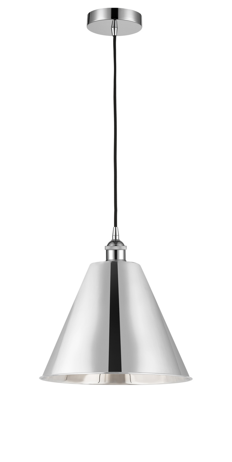 LED Mini Pendant by Innovations - Edison Collection, Polished Chrome Finish - 616-1P-PC-MBC-12-PC-LED