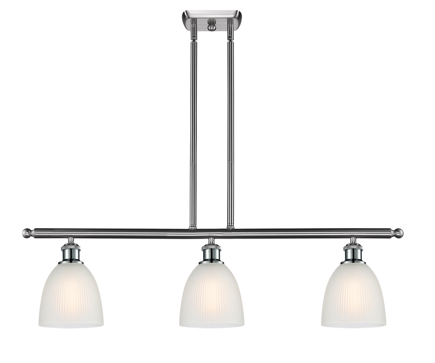 LED Island Pendant by Innovations - Ballston Collection, Brushed Satin Nickel Finish - 516-3I-SN-G381-LED