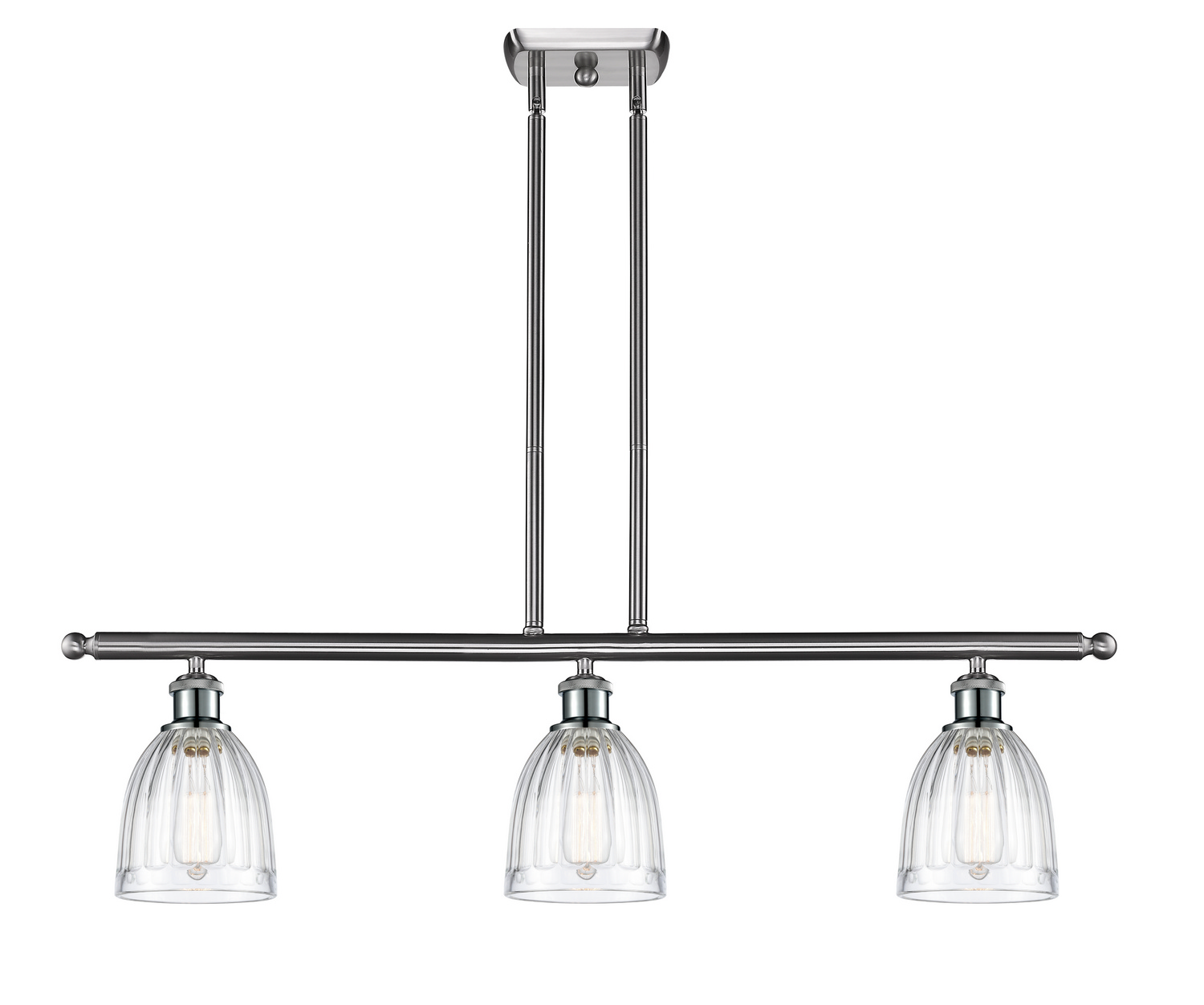 LED Island Pendant by Innovations - Ballston Collection, Brushed Satin Nickel Finish - 516-3I-SN-G442-LED