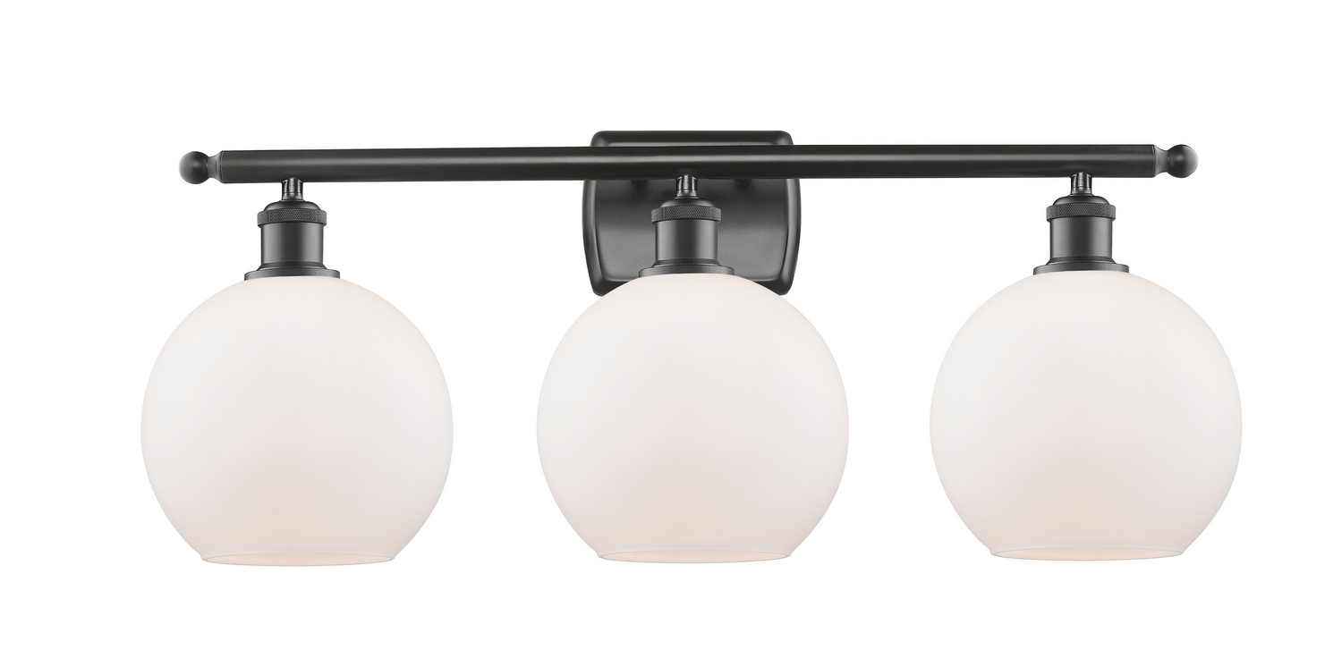 LED Bath Vanity by Innovations - Ballston Collection, Oil Rubbed Bronze Finish - 516-3W-OB-G121-8-LED